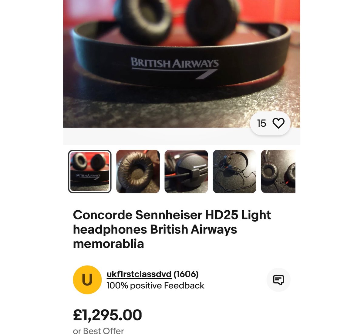 Mad! If you ever flew Concorde you would have got some HD25s for your in-air entertainment! It’s a DJs dream 😂😂