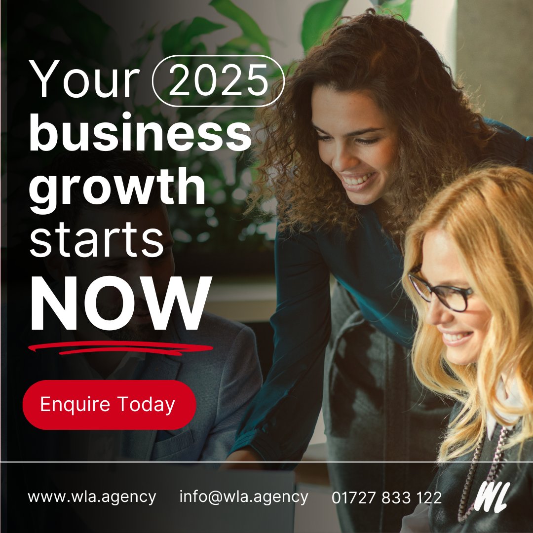 The New Year is closer than you think, so don’t wait to plan your marketing! With our expert help, you can hit the ground running and make 2025 your most successful year yet. Call us now 01727 833122 to start the conversation. 
#DigitalMarketing #MarketingExperts #BusinessGrowth