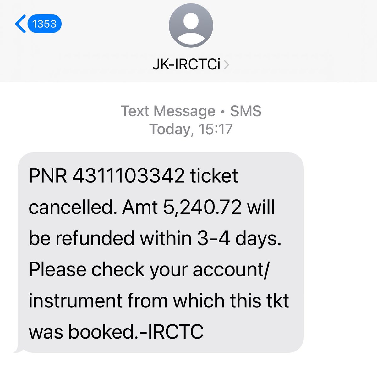 krish_k29's tweet photo. LOOT by IRCTC and Indian Railways. 
It was early morning train. The train got cancelled after we reached the station. Since it’s important myself and wife has to rush to airport and paid hefty amount for air ticket. Now that
IRCTC refund there is a deduction of inr.148.37. https://t.co/wYItAzuyXm