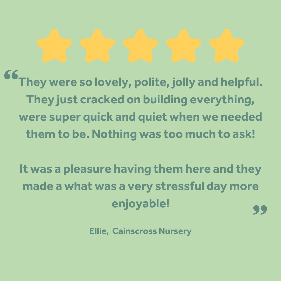 A big THANK YOU to Ellie at Cainscross Nursery for the glowing review of our Gold Service Delivery drivers, Grant and Stuart! 🚚✨

Your kind words mean the world to us! We’re so proud of our team for delivering excellence every time. 💚