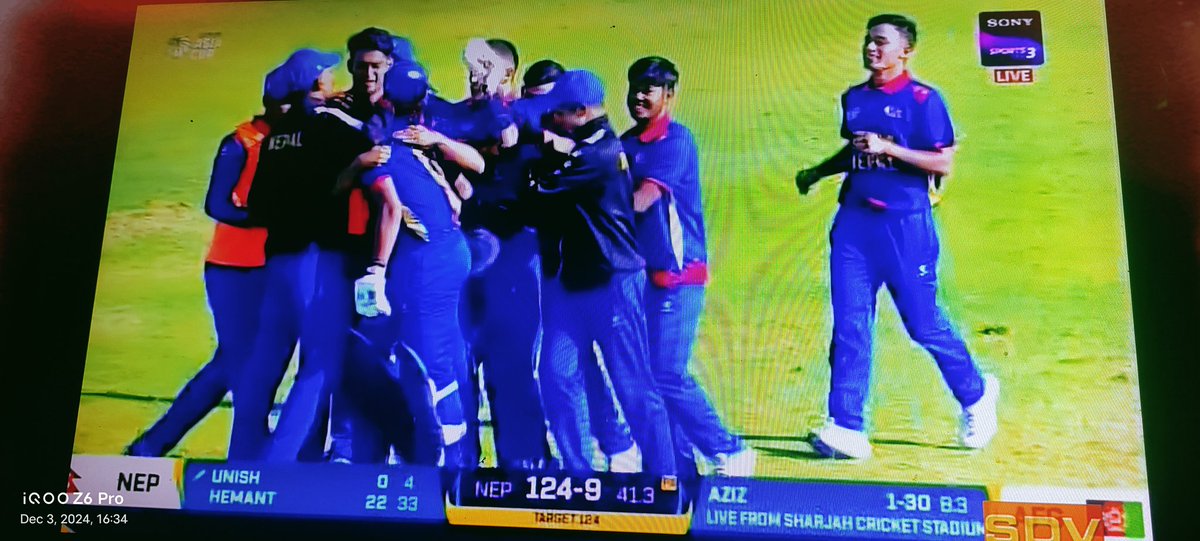 Sudhars4249's tweet photo. Nepal Won 🤩🤩
What a Game of Cricket man 🥳🥳
@NepalCricket
Enjoyed the game till the end ❤️🔥
#Nepal
#U19AsiaCup
#AFGvsNEP
#CricketTwitter
#NepalPremierLeague https://t.co/c8Ve9lR6R5