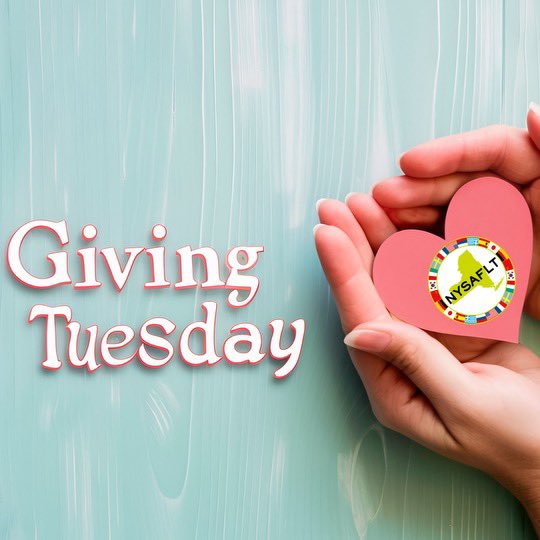 In honor of giving Tuesday, consider donating to NYSAFLT’s 100k for 100 years John D. Carlino Legacy Fund! nysaflt.org/donate/