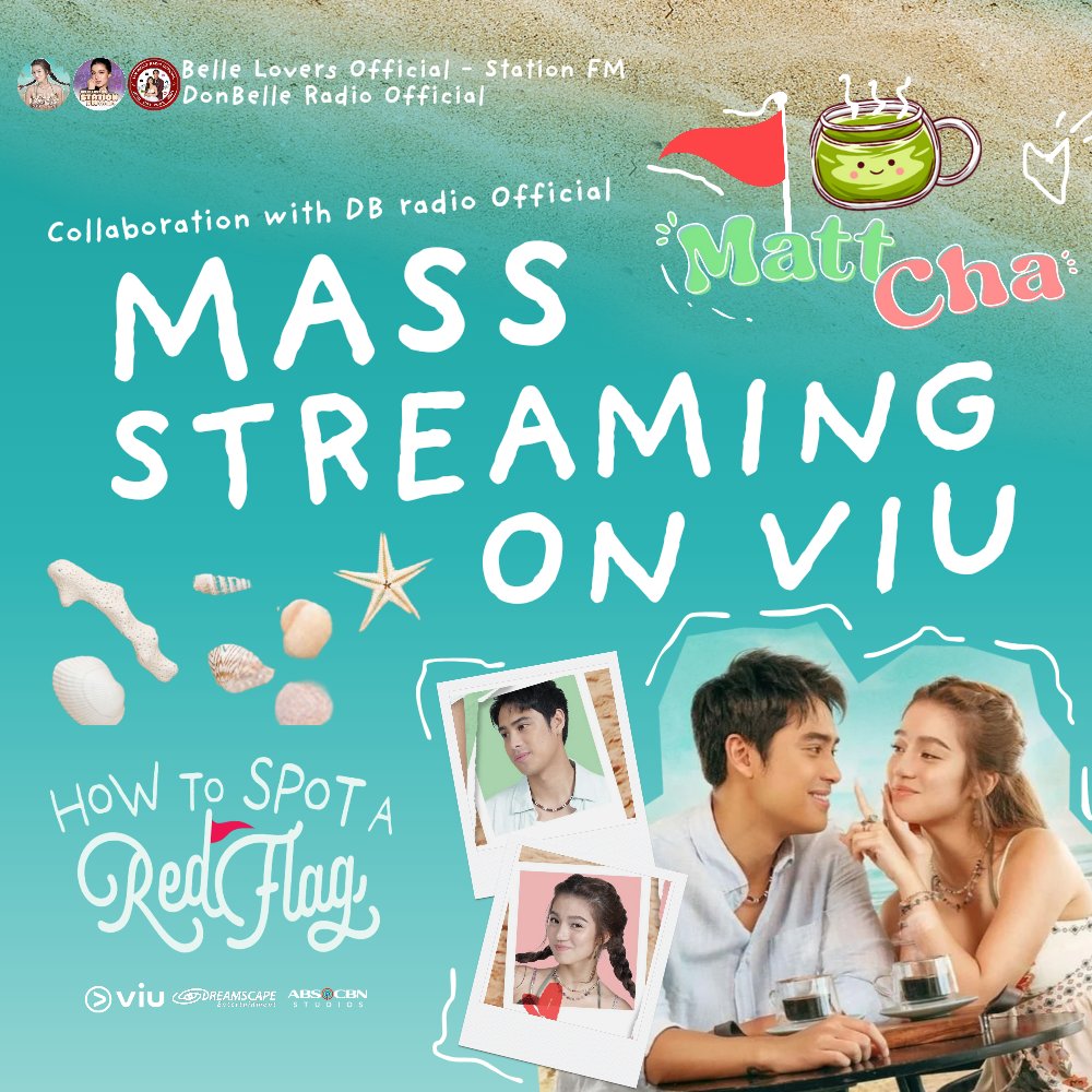 Collaboration with DB Radio Official: Mass Streaming of How to Spot a Red Flag on Viu starts now!

Let's aim for the top spot on Viu🚩💛

#HowToSpotARedFlag 
#BelleMarianoAsCHA 
#HTSARF