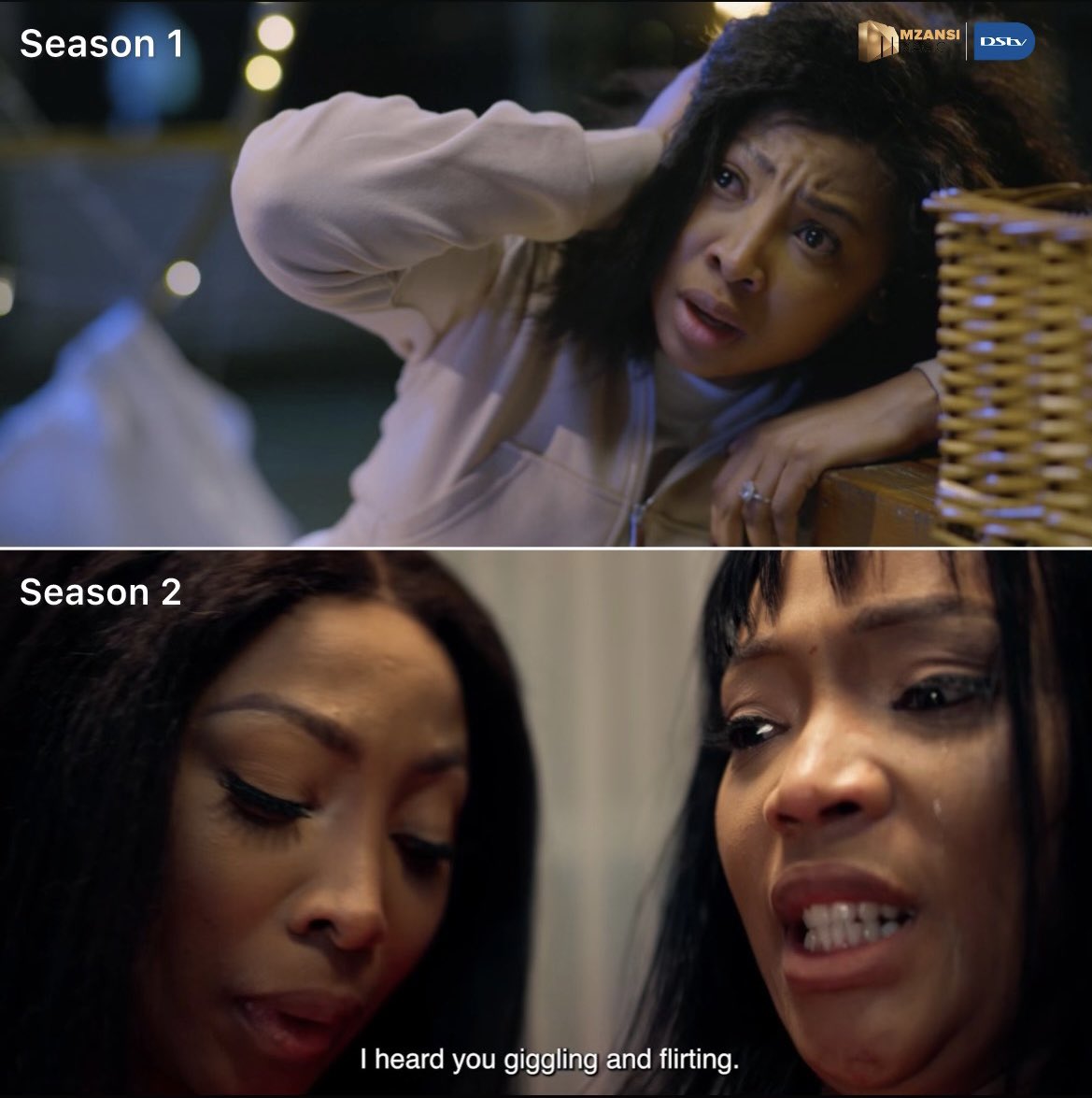 Mzansimagic's tweet photo. How roles have changed ke sana! 🤯 Dudu's got her man back in a flash, and we're left wondering... 🤔👀 Who's to blame for the drama makunje? 🗣️ Don't miss the SEASON FINALE of #HTMAM on Monday at 20:00 on Ch 161 📺

Missed an episode? 👀 Catch up on #DStvCatchUp👉🏼 https://t.co/xbYNkVb0d1