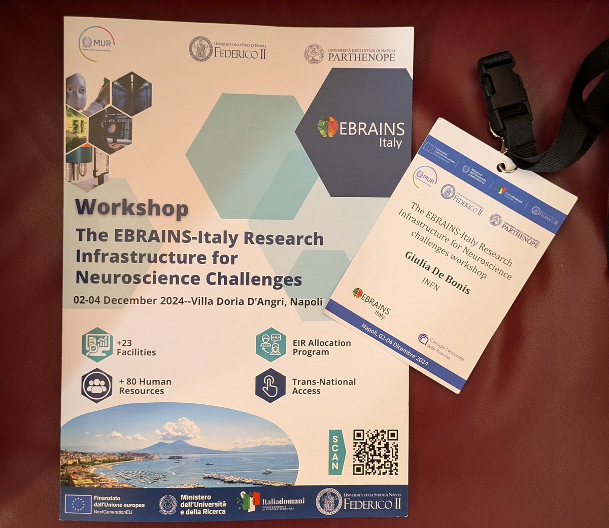 After yesterday's poster session, today I'm ready for presenting with C.Lupo an introduction to #Cobrawap at the afternoon's Hands-On Session of the #EBRAINS-Italy workshop in Napoli

#INFN
#Neuroscience #DataAnalysis #ModelValidation #SoftwareCoDesign #ResearchInfrastructure