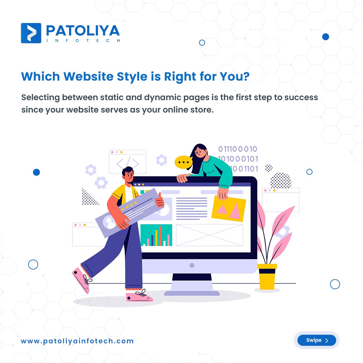 PatoliyaTech's tweet photo. Your website is the face of your business—so, which style fits you best?
#WebDesign #OnlineSuccess #BuildingYourBrand #TechMadeEasy
https://t.co/n3JqN5CEpu https://t.co/9ouid2tFv2