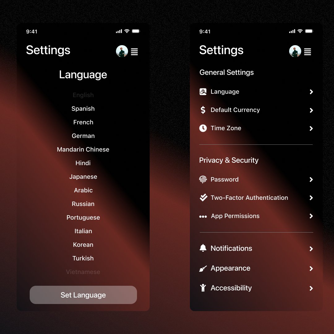 swapnilkore1010's tweet photo. #DailyUI Challenge007: Just wrapped up a clean and intuitive Settings UI design!
#UIUX #SettingsUI #DesignInspo #DailyUI #DarkMode #MinimalDesign https://t.co/RladsGhvlX
