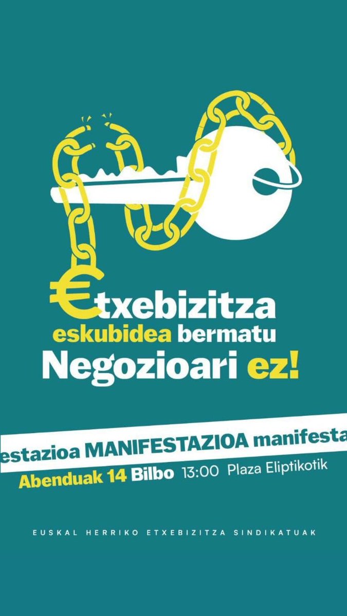 Donostiko asanblada transmaribolloa abenduaren 14ean Bilbon egingo den manifestaziora atxikitu gara, E.H.E.S.S. eta Etxebizitza Sindikatu Sozialistak deitu dutena. Deialdiari gure irakurketa propioa ere gehitu nahi diogu. 

Etxebizitza eskubidea bermatu! Negozioari ez!