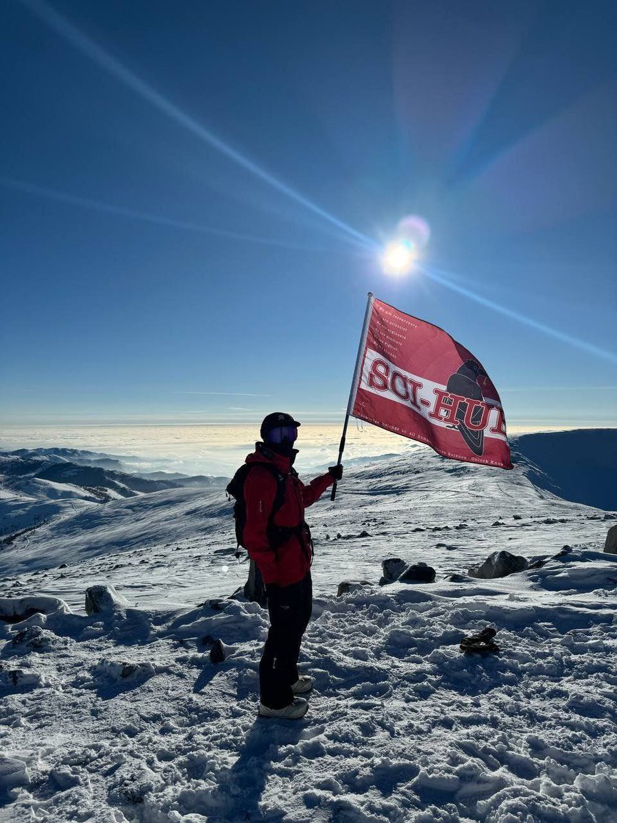 SciHubFans's tweet photo. Unlock science, conquer the peaks! 🐦‍⬛🔥

the Sci-Hub flag just flew high on a snowy mountain, carried by one of our incredible community members. this is more than a movement, it’s a revolution!!! 

together, we’re unstoppable, from the mountains to the stars! 🏔️🚀✨

#DeSci  #SciHub