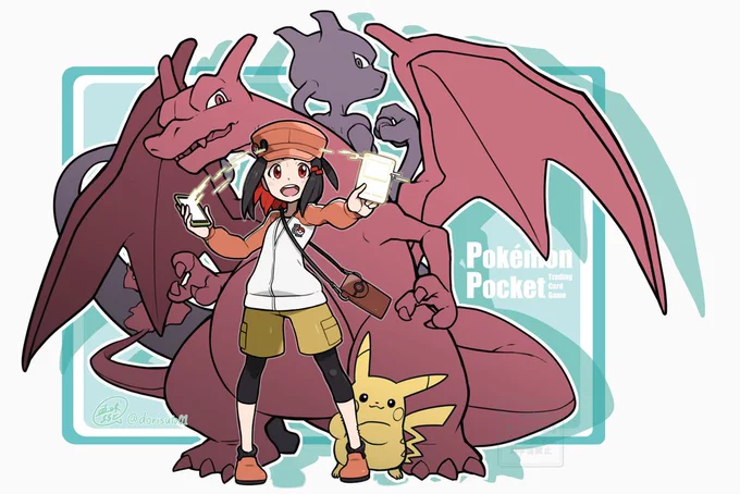 ポケポケな子 描きました(⁠^⁠^⁠)LET'S PLAY!!#ポケポケ #ポケモン 