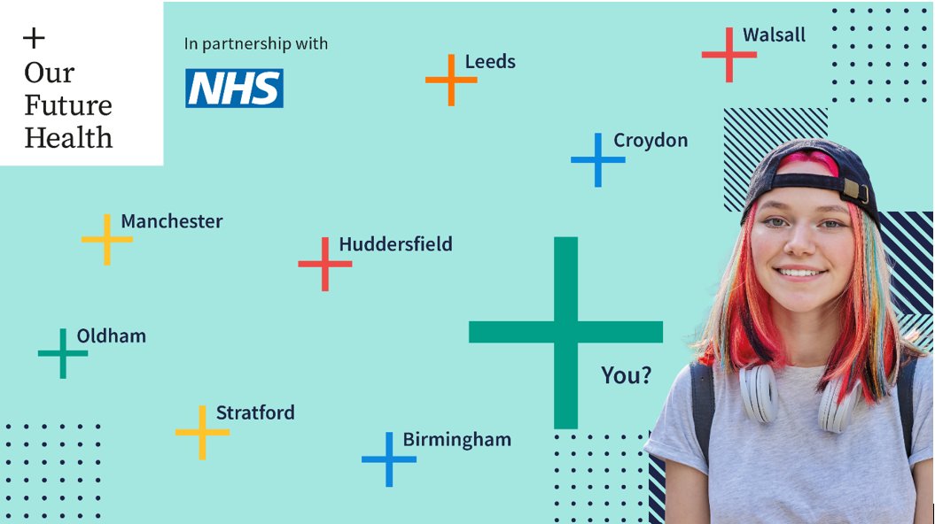 National Student Esports (@nse_gg) on Twitter photo 💙 Our partner <a href="/ukfuturehealth/">Our Future Health</a> needs young people, who are typically underrepresented in health research.
🔬 Contribute to the UK’s largest health research programme, helping to make discoveries about diseases like cancer, dementia and diabetes.
🔗
ourfuturehealth.org.uk/join?utm_sourc… 💙 Our partner <a href="/ukfuturehealth/">Our Future Health</a> needs young people, who are typically underrepresented in health research.
🔬 Contribute to the UK’s largest health research programme, helping to make discoveries about diseases like cancer, dementia and diabetes.
🔗
ourfuturehealth.org.uk/join?utm_sourc…