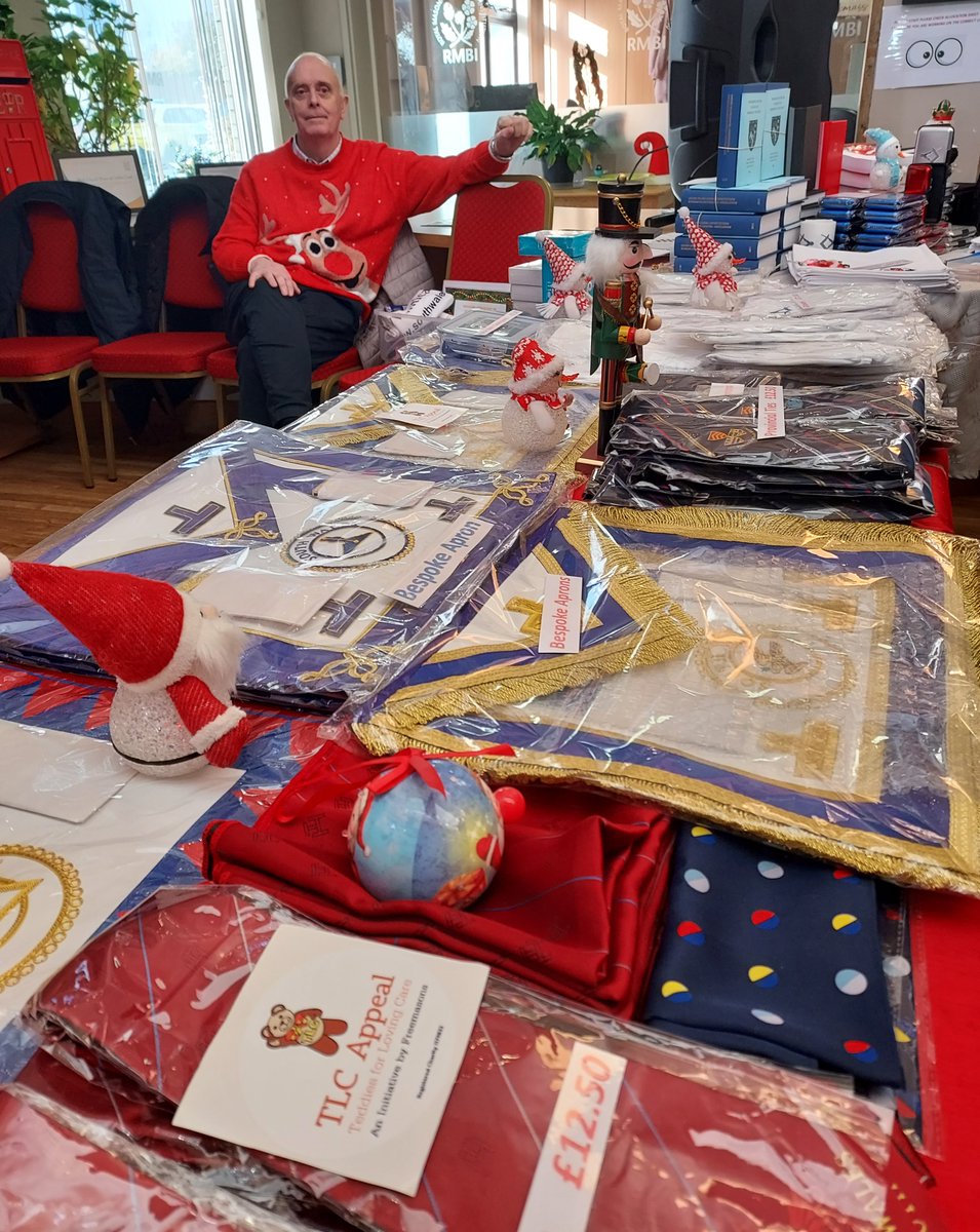 Mason the Provincial TLC Bear at the Christmas Fayre at the Albert Edward Prince of Wales Court Porthcawl.