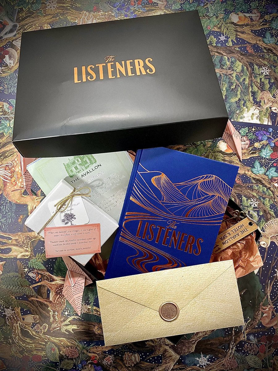 Dan-📚Bookseller/BookBlogger📚 (@dman1504) on Twitter photo ✨Stunning package alert!✨
My jaw dropped opening this beautiful box containing so many goodies along with a hardbound proof of #TheListeners by <a href="/mstiefvater/">Maggie Stiefvater Updates</a> which sounds enchanting!
Thank you <a href="/KatrinaAnneS/">Katrina Smedley</a> for being so kind!
Publishing June by <a href="/headlinepg/">Headline Books</a>
#Gifted #Bookmail ✨Stunning package alert!✨
My jaw dropped opening this beautiful box containing so many goodies along with a hardbound proof of #TheListeners by <a href="/mstiefvater/">Maggie Stiefvater Updates</a> which sounds enchanting!
Thank you <a href="/KatrinaAnneS/">Katrina Smedley</a> for being so kind!
Publishing June by <a href="/headlinepg/">Headline Books</a>
#Gifted #Bookmail