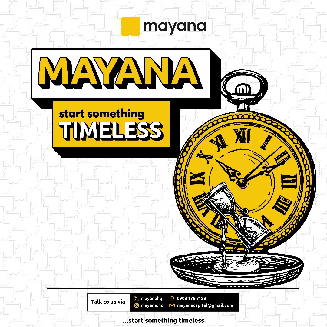 mayanahq's tweet photo. It’s a great day to start something timeless with us! 🚀
Get the financial support you need to bring your dreams to life. 
Talk to us today. https://t.co/BhxecmbjxJ