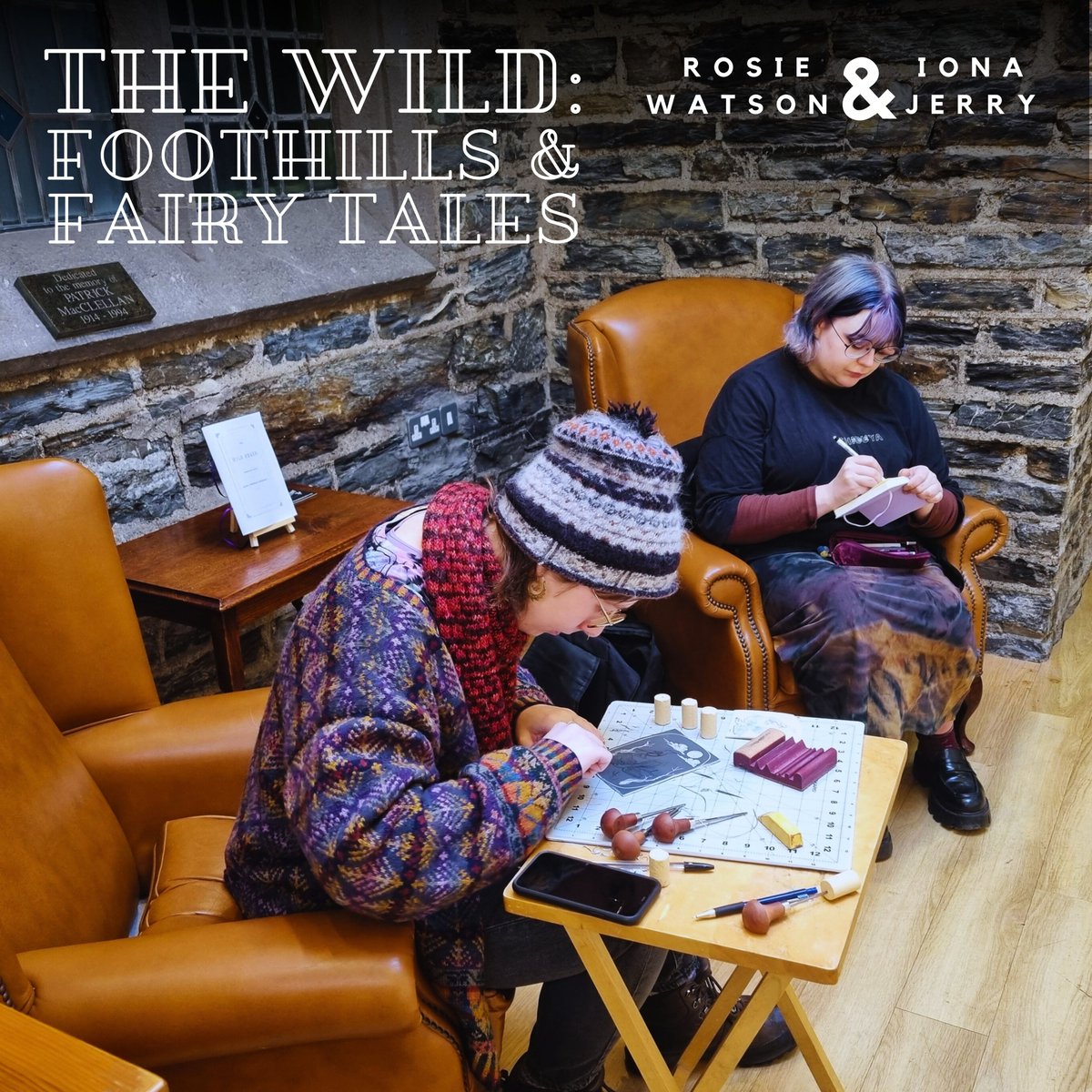 Artists in the EAC gallery! If you missed Rosie &amp; Iona last Saturday you can catch them in person at the Xmas market on Sat 7th Dec 11-4pm and at the gallery open day on Sat 14th Dec 12-3pm. #erinartscentre #porterin #isleoman #artists #gallery #rosiewatson #ionajerry #thewild