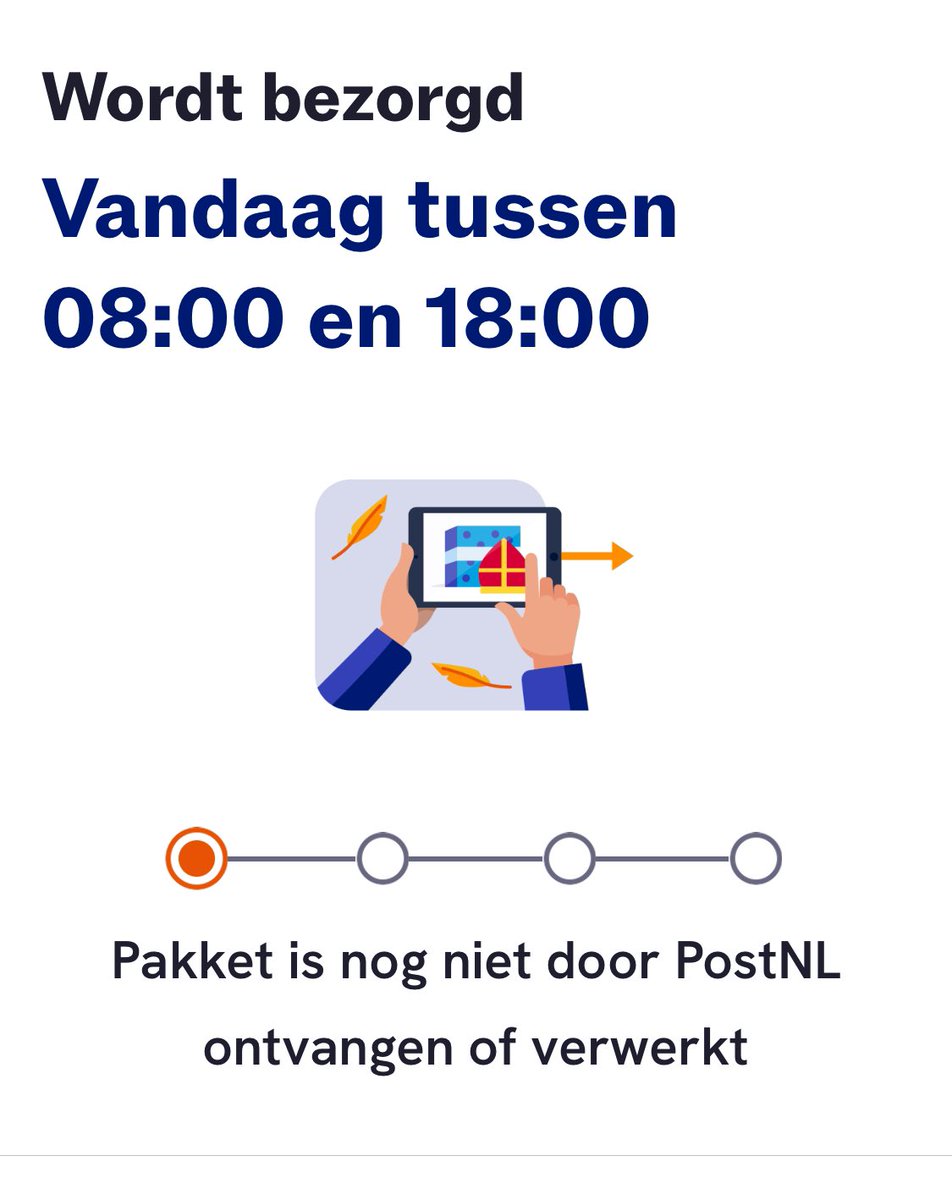 boedhamania's tweet photo. Best verwarrend @PostNL 
Zet er dan: wordt verwacht
En pas een bezorgtijd als het echt bezorgd gaat worden… https://t.co/eVNLyGn5yM