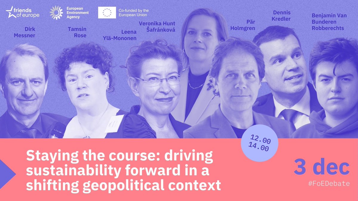 🔴STARTING NOW | Join us as we begin our #FoEDebate, organised with <a href="/EUEnvironment/">EU EnvironmentAgency</a>!
On the agenda today:

On the agenda today:
♻️ How #ClimateAdoption can be integrated into all sectors.
🇪🇺 What is Europe doing to drive progress on protecting and restoring #nature?
🚨 Fostering a