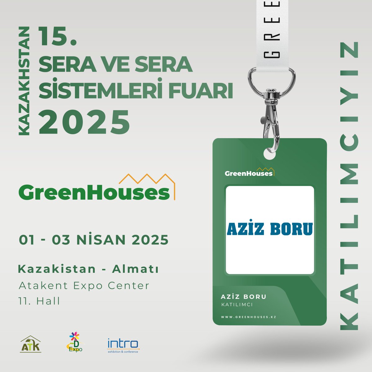 intro_fair's tweet image. 1-3 Nisan 2025 tarihleri arasında Kazakistan&apos;ın Almatı şehrinde gerçekleşecek olan GreenHouses Expo Kazakistan Fuarımızda “Aziz Boru” yerini aldı!

#ıntrofair #IntroExhibitionConference #GreenhousesExpo2025 #kazakistanserafuarı #serafuarı2025 #greenhousesexpo2025 #almatı #fair