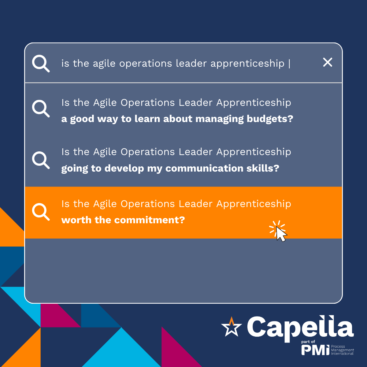 TrainingCapella's tweet image. Is the Agile Operations Leader #Apprenticeship worth it? Absolutely. Gain real-world tools to manage budgets, streamline resources &amp;amp; make data-driven decisions. Plus, sharpen your communication skills to align teams &amp;amp; boost performance. 🔗 bit.ly/41hNH8y #WeDoPerformance