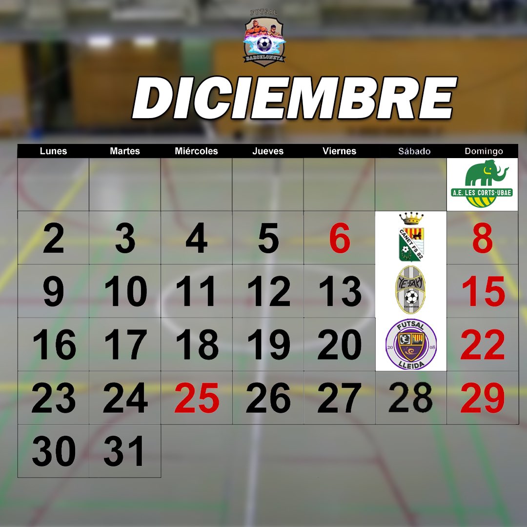 Último mes del año . Diciembre 💪⚽️

Vamos Barceloneta!💪🖤🤍

#vamosbarceloneta #barceloneta #2bgrupo3futsal #futsal