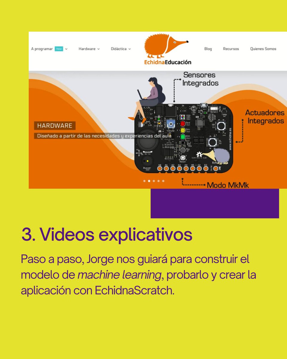 _learningml_'s tweet photo. ¡Una actividad de @lobotic para incluir IA en tus proyectos educativos con #EchidnaML!

👉 Visita ahora la entrada y empieza a experimentar con IA en tus clases!
https://t.co/qDkJ8XG0wx
#IAparaAPRENDER https://t.co/quSfHWZnrU