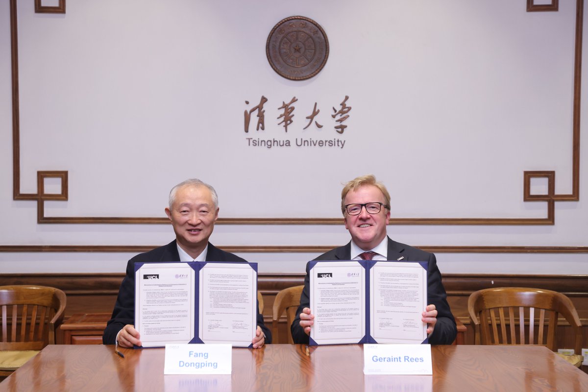 UCL and Tsinghua University sign a Memorandum of Understanding to Enhance Collaboration in Civil Engineering, promoted by UNESCO Chair on DRR &amp; RE ucl.ac.uk/epicentre/news…