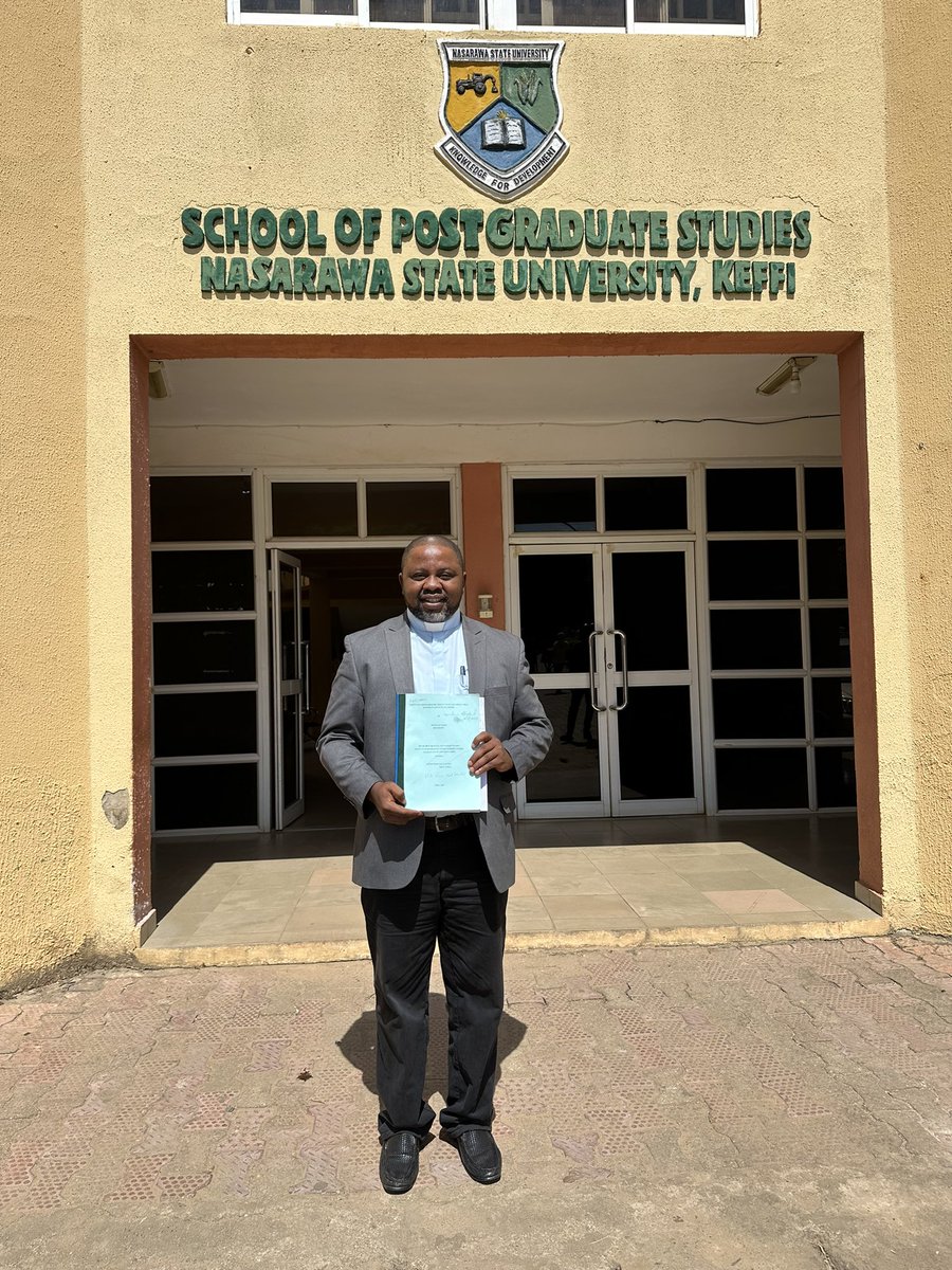 It’s the Lord’s doing and it’s marvelous in our sight.
In May this year, I bagged DPEACE( Doctor of Peace) and today it is official; PhD in Peace and Conflict Studies
Fr. Onuh Ladi DPEACE, PhD
#GodDidIt