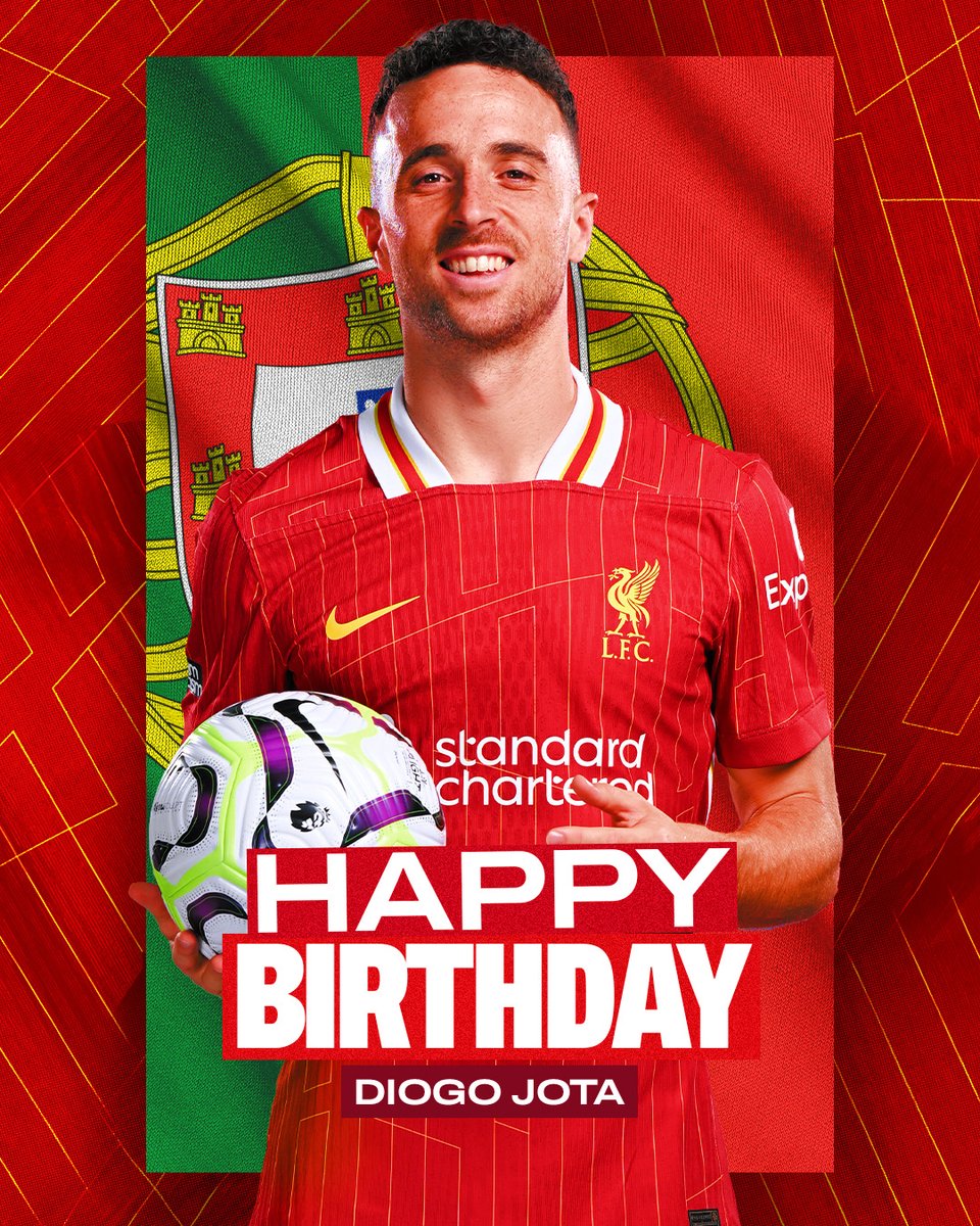 LFC's tweet photo. 🎶 Ohhhh, he wears the number 20... 🎶

Feliz aniversário, @DiogoJota18 🥳 https://t.co/YxtBZxtGqa