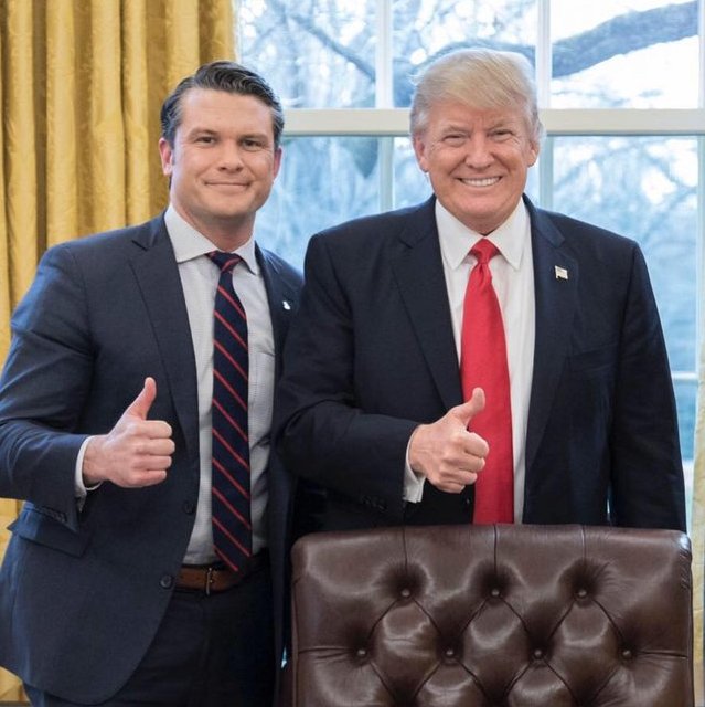 Give me a thumbs up👍, if you think Pete Hegseth is the right man for the job as Secretary of Defense!!