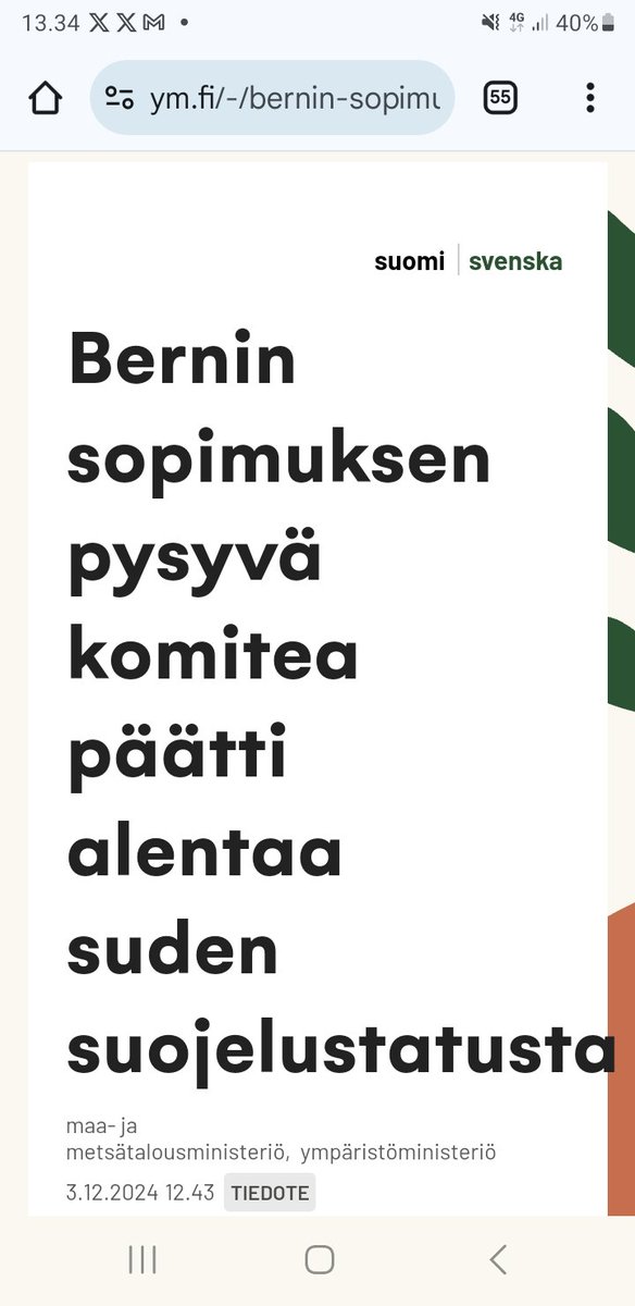 No niin. Tämä on se iso askel kohti kannanhoidollista metsästystä ja hallittua petopolitiikkaa johon kaikki eivät jaksaneet uskoa. Bernin sopimusta muutetaan. Ketju.