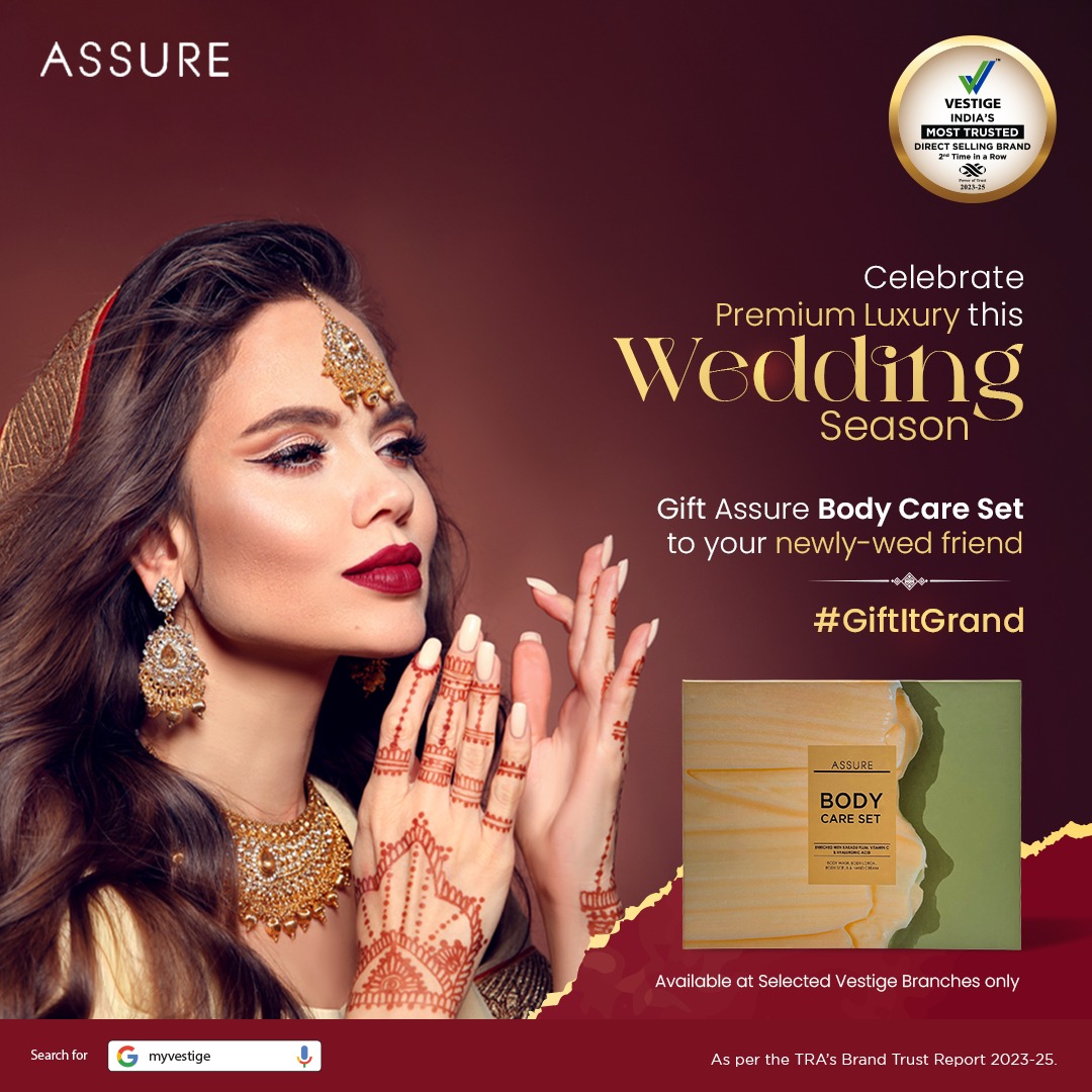 vestigemkt's tweet photo. This wedding season, give a gift that stands out and makes a lasting impression on the newlyweds.
The Assure Body Care Set is the ideal choice for a thoughtful, indulgent present they'll truly appreciate.
Available at Selected Vestige Branches Only.
#AssureGiftPack https://t.co/wcWSpIZFXX