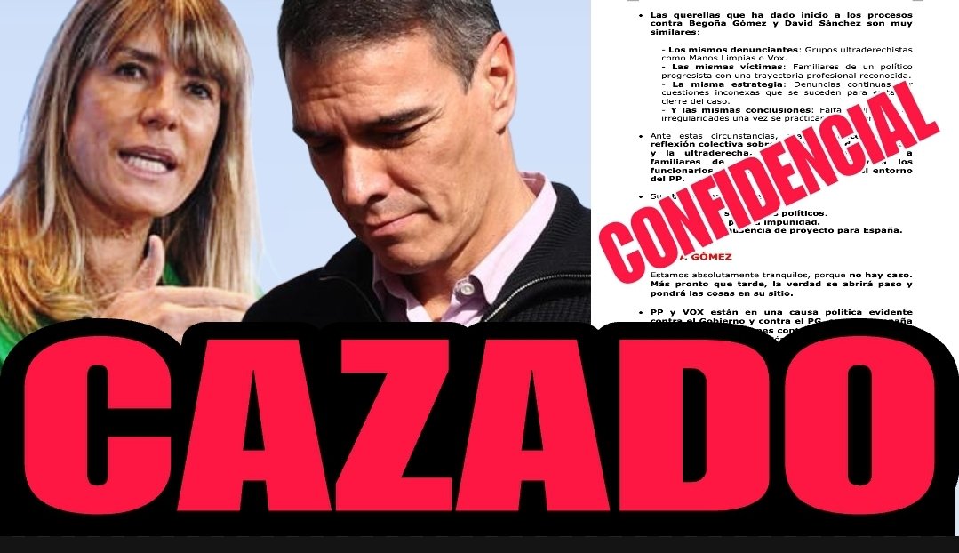UACD_Youtube's tweet photo. 🔥BRUTAL CAGADA DE PEDRO SÁNCHEZ🔥
FILTRAN EL DOCUMENTO DE RESPUESTA DE LA PORTAVOZ PILAR ALEGRÍA A LAS CUESTIONES SOBRE LOS CASOS DE CORRUPCIÓN QUE ACORRALAN A SÁNCHEZ Y QUEDAN EN RIDÍCULO GRACIAS AL MRPE.

DICEN QUE TODOS LO QUE HAN INTERPUESTO QUERELLAS EN LOS CASOS DE SU HERMANO, KOLDO, ÁBALOS, FISCAL GENERAL Y BEGOÑA GÓMEZ SON LOS MISMOS PARA ASÍ DESACREDITAR.

SIN EMBARGO NOSOTROS SÓLO HEMOS INTERPUESTO LA QUERELLA (LA PRIMERA ADEMÁS) EN EL JUZGADO 41 DEL ILMO JUEZ PEINADO POR LAS ACTIVIDADES CLARAMENTE IRREGULARES DE BEGOÑA GÓMEZ.

Y EL @RegeneracionDe NO TIENE IDEOLOGÍA ALGUNA. SÓLO HAY QUE VER SUS PRINCIPIOS EN SU WEB https://t.co/fy4CuZD1ra
SÓLO BUSCA UNA DEMOCRACIA REAL, NADA MÁS.

DECÍA EL GOBIERNO QUE ALDAMA PARECÍA DE LA TIA, PERO MÁS BIEN LO PARECE EL GOBIERNO, QUE SE LES ESCAPAN SUS NOTAS INTERNAS Y ADEMÁS NO SE MOLESTAN NI EN COMPROBAR QUIÉNES SON LOS QUERELLANTES EN LOS DIFERENTES PROCEDIMIENTOS JUDICIALES.

SON EL GOBIERNO DEL FANGO Y EL BULO.

Todas las mentiras y bulos de la nota filtrada por el Gobierno en YouTube:
https://t.co/iHqLNDcVnk

#mrpe #elgobiernodelfango