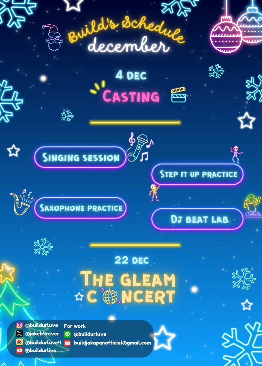 buildyourlove4u's tweet image. Schedule is coming to town~~~ ❄️☃️🎅
เดือนนี้อาจจะไม่ได้เจอกันบ่อย แต่เจอกันวันที่ 22 แบบจุใจสุดๆไปเลยน้าาา ระหว่างนี้ดู MV ซ้อมร้องเพลงเมฆสีชมพูไว้ไปร้องกับน้อนบิวที่แรกกันน้าาา ร้องดีอาจได้ขี่คอ 🤭
We might not meet that often, but we’ll make up for it with an unforgettable…