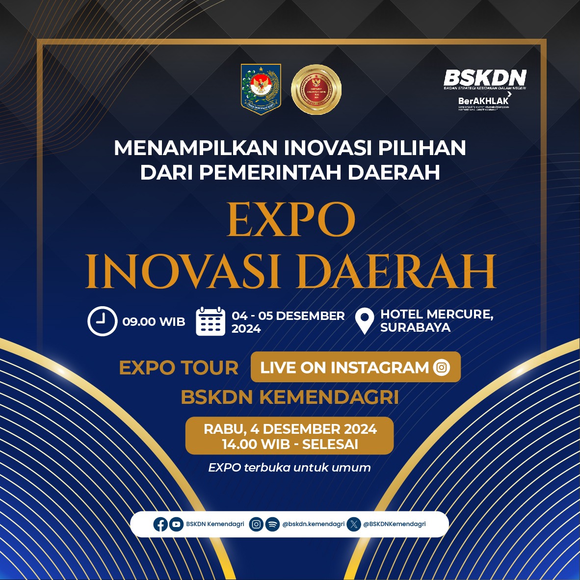 BSKDN Kemendagri (@bskdnkemendagri) on Twitter photo Mimin bakal live di Instagram buat memantau terobosan terbaik dari pemerintah daerah. Mari #pemerhatikebijakan tunggu dan saksikan yah🙋
<a href="/kemendagri/">Kementerian Dalam Negeri</a> Mimin bakal live di Instagram buat memantau terobosan terbaik dari pemerintah daerah. Mari #pemerhatikebijakan tunggu dan saksikan yah🙋
<a href="/kemendagri/">Kementerian Dalam Negeri</a>