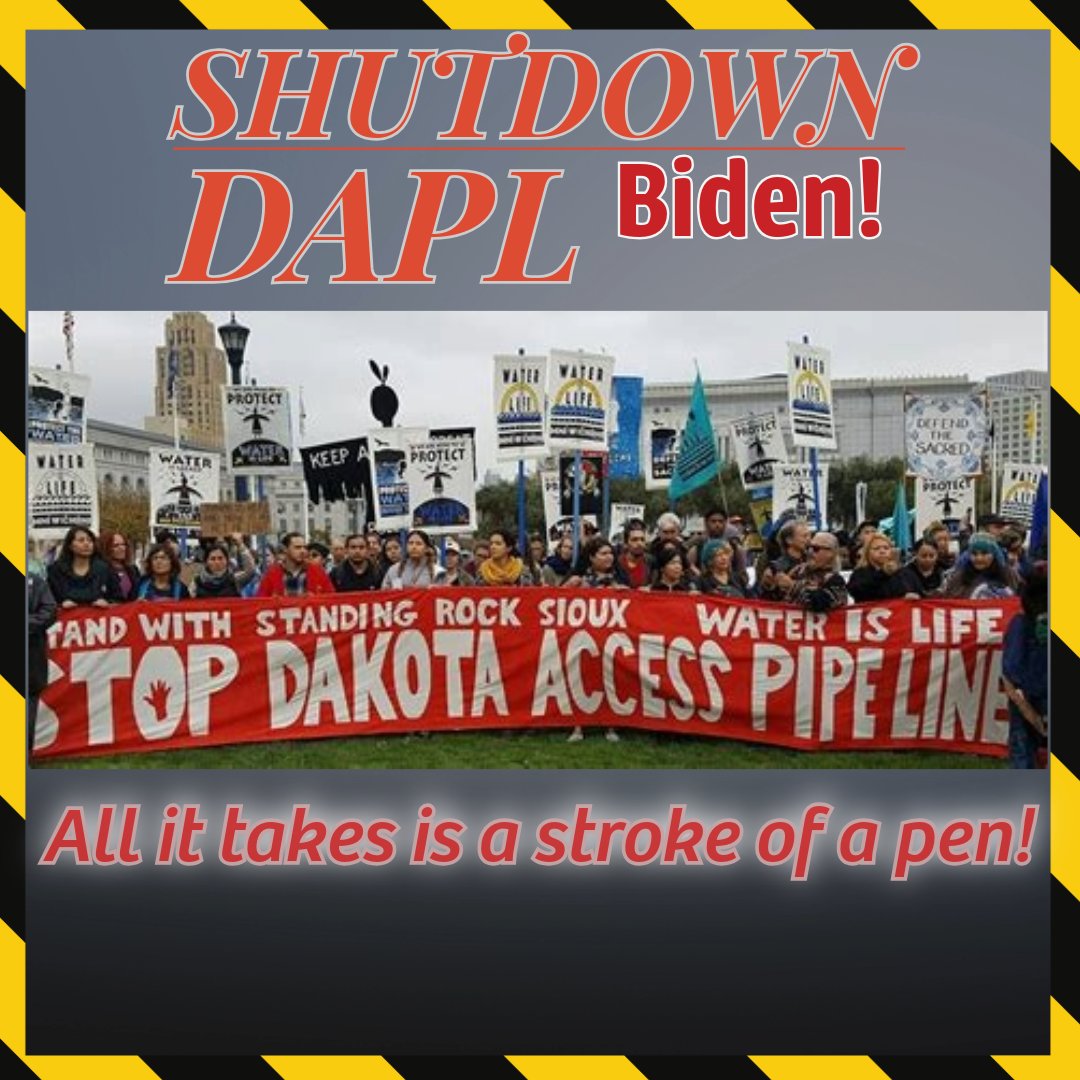 Join us in urging this administration to take action against the Dakota Access Pipeline and stand in solidarity with the Standing Rock Sioux Tribe

It's time to take a stand and call on <a href="/POTUS/">President Donald J. Trump</a> and the <a href="/USACEHQ/">USACE HQ</a> to halt the Dakota Access Pipeline! 
✊🏼 ✊🏼 ✊🏼