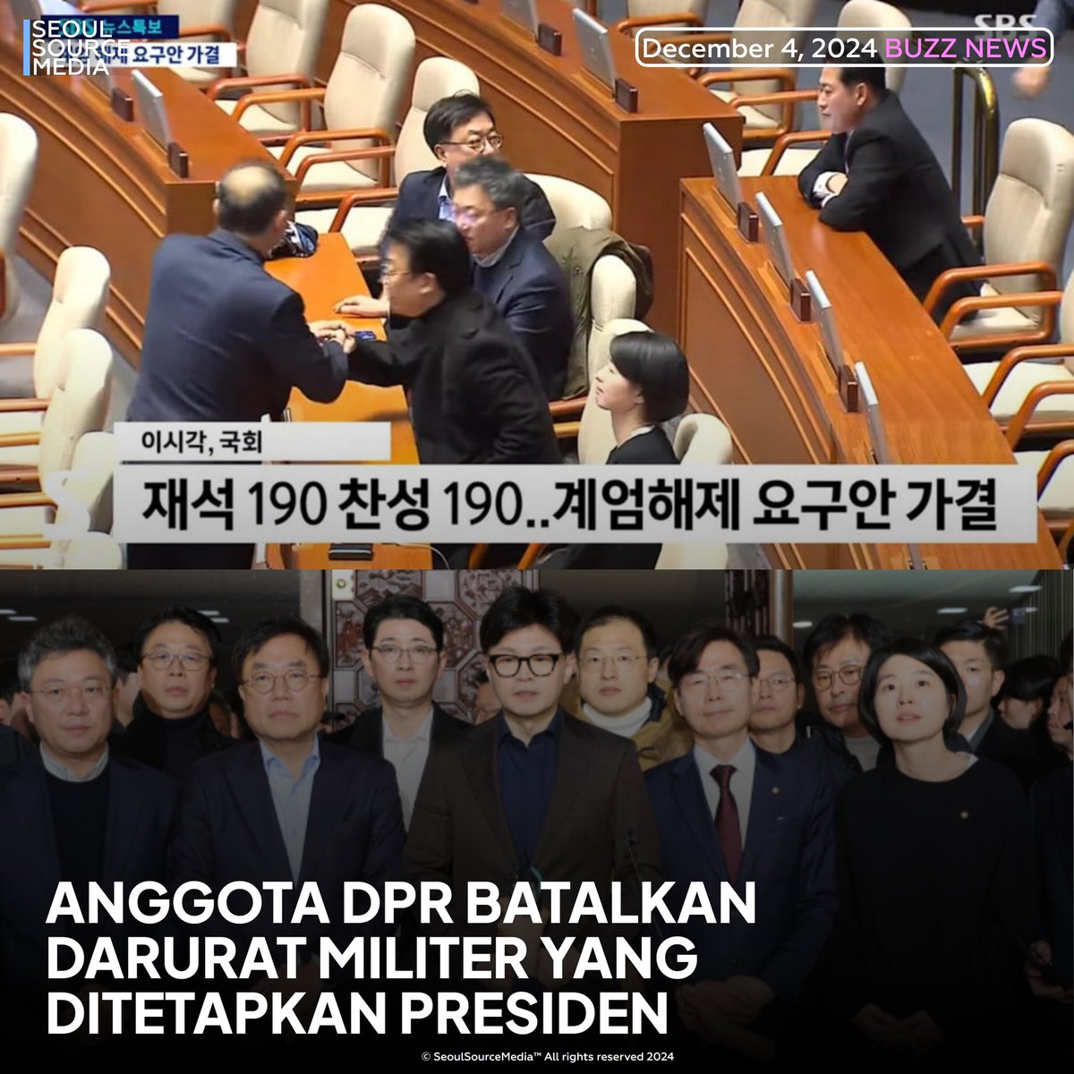 kpopdankdramaid's tweet image. Martial Law Dicabut oleh Majelis Nasional, Han Dong Hoon: Tidak Konstitusional dan Tidak Efektif

#MartialLaw #MajelisNasional #HanDongHoon #PartaiKekuatanRakyat #Konstitusi

Baca: ssmedia.my.id/2024/12/03/ang…
-BiBiNimerva