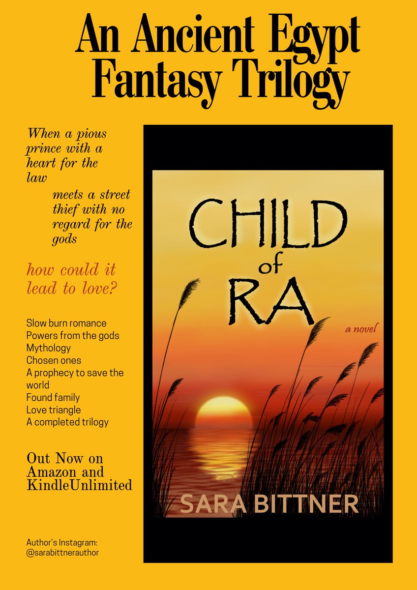 Day 1 of trying to convince you to read my book trilogy:

It plays with ✨Egyptian mythology✨