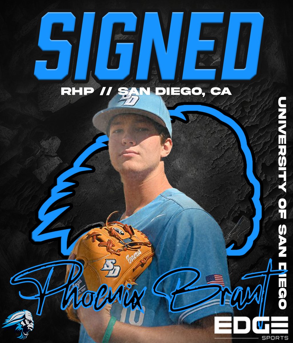 Spearfish Sasquatch ⚾️ (@sprfshsasquatch) on Twitter photo SQUATCH SIGNING presented by EDGE Sports. Please welcome <a href="/phx_brant/">Phoenix Brant</a>! Phoenix is from San Diego, CA, and is a FR at <a href="/uofsandiego/">USD</a>.
<a href="/sprfshsasquatch/">Spearfish Sasquatch ⚾️</a> Merch -> spearfishsasquatch.myshopify.com/collections/all
<a href="/USDToreros/">San Diego Toreros</a>
<a href="/USDbaseball/">San Diego Baseball</a>
<a href="/CaversAthletics/">SDHS Athletics</a>
<a href="/sdshowbaseball/">San Diego SHOW</a>
<a href="/ILBTweets/">Independence League</a> SQUATCH SIGNING presented by EDGE Sports. Please welcome <a href="/phx_brant/">Phoenix Brant</a>! Phoenix is from San Diego, CA, and is a FR at <a href="/uofsandiego/">USD</a>.
<a href="/sprfshsasquatch/">Spearfish Sasquatch ⚾️</a> Merch -> spearfishsasquatch.myshopify.com/collections/all
<a href="/USDToreros/">San Diego Toreros</a>
<a href="/USDbaseball/">San Diego Baseball</a>
<a href="/CaversAthletics/">SDHS Athletics</a>
<a href="/sdshowbaseball/">San Diego SHOW</a>
<a href="/ILBTweets/">Independence League</a>