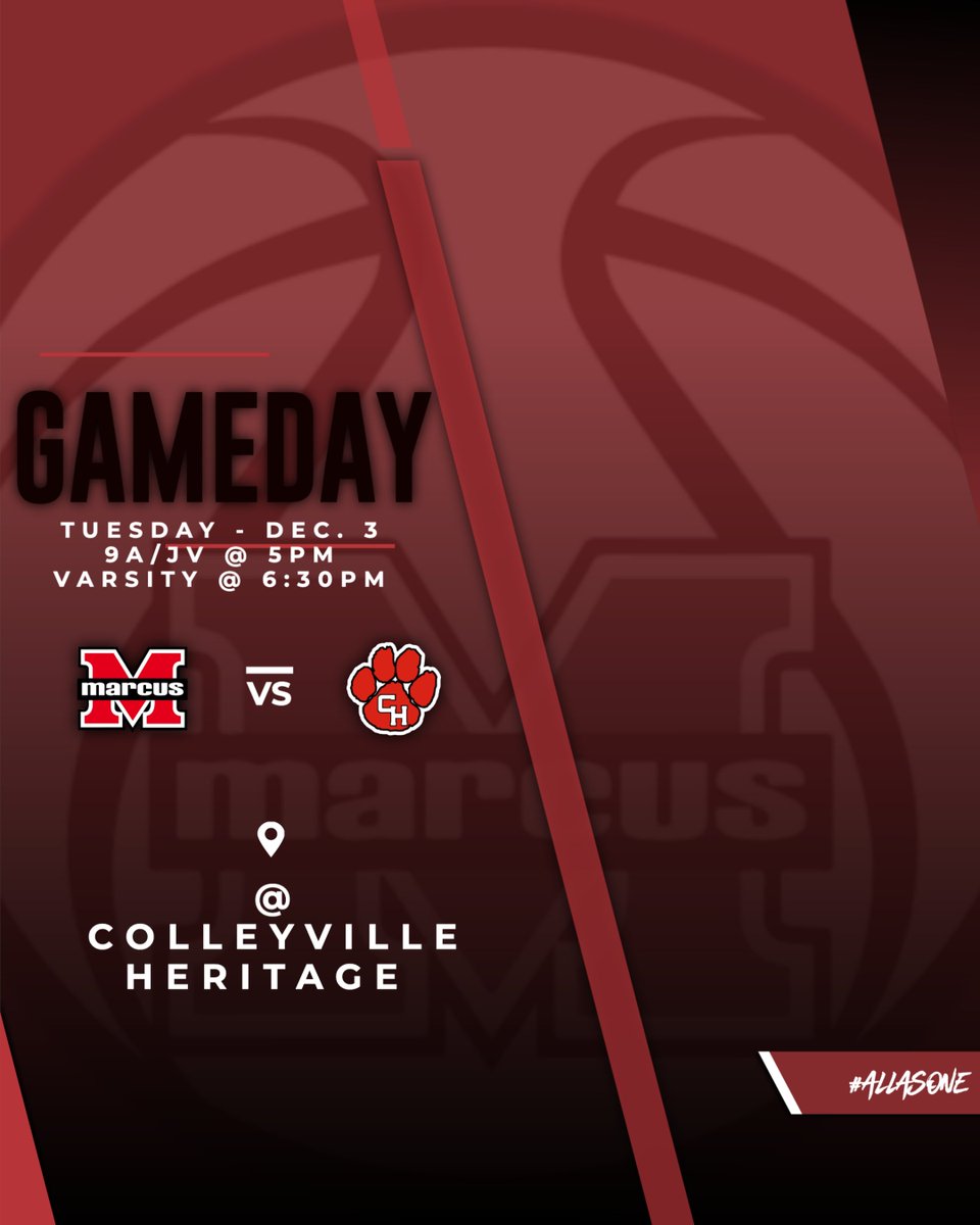 MarcusGBBall's tweet photo. GAME DAYYYYY!!! 🔥

📍: Colleyville Heritage 
🗓️: Tuesday, Dec. 3
⏰: 9A/JV @ 5:00pm; Varsity @ 6:30pm https://t.co/aJGXTG9WeM