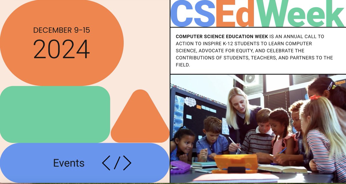 MiSTEMregion9's tweet image. #CSEdWeek is here, and it's a great opportunity to inspire your students to explore the world of CS! This week, let’s work together to ignite a passion for coding, problem-solving, & innovation.
Throughout the week I'll share ideas to bring #CSEdWeek to life in your classroom!