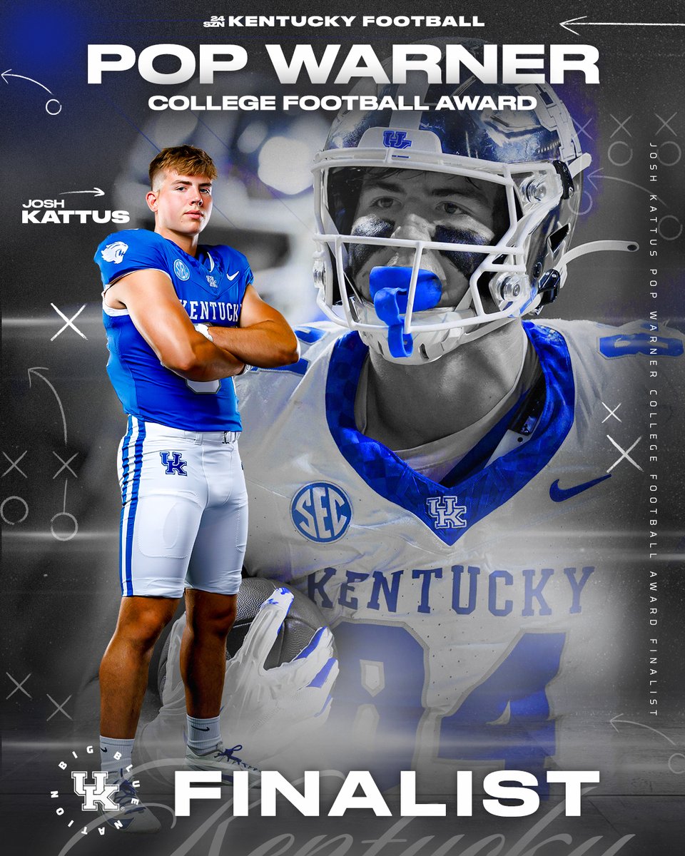Kentucky Football (@ukfootball) on Twitter photo TE <a href="/JKattus/">Josh Kattus</a> has been named a <a href="/Pop_Warner/">Official Pop Warner</a> Award Finalist.
📰🔗 - tinyurl.com/mtzfubxd TE <a href="/JKattus/">Josh Kattus</a> has been named a <a href="/Pop_Warner/">Official Pop Warner</a> Award Finalist.
📰🔗 - tinyurl.com/mtzfubxd