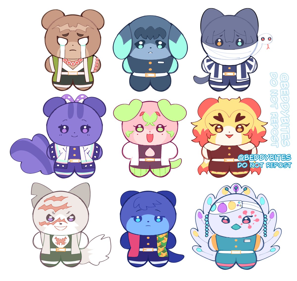 turns your hashira into stuffed animals #kny #demonslayer