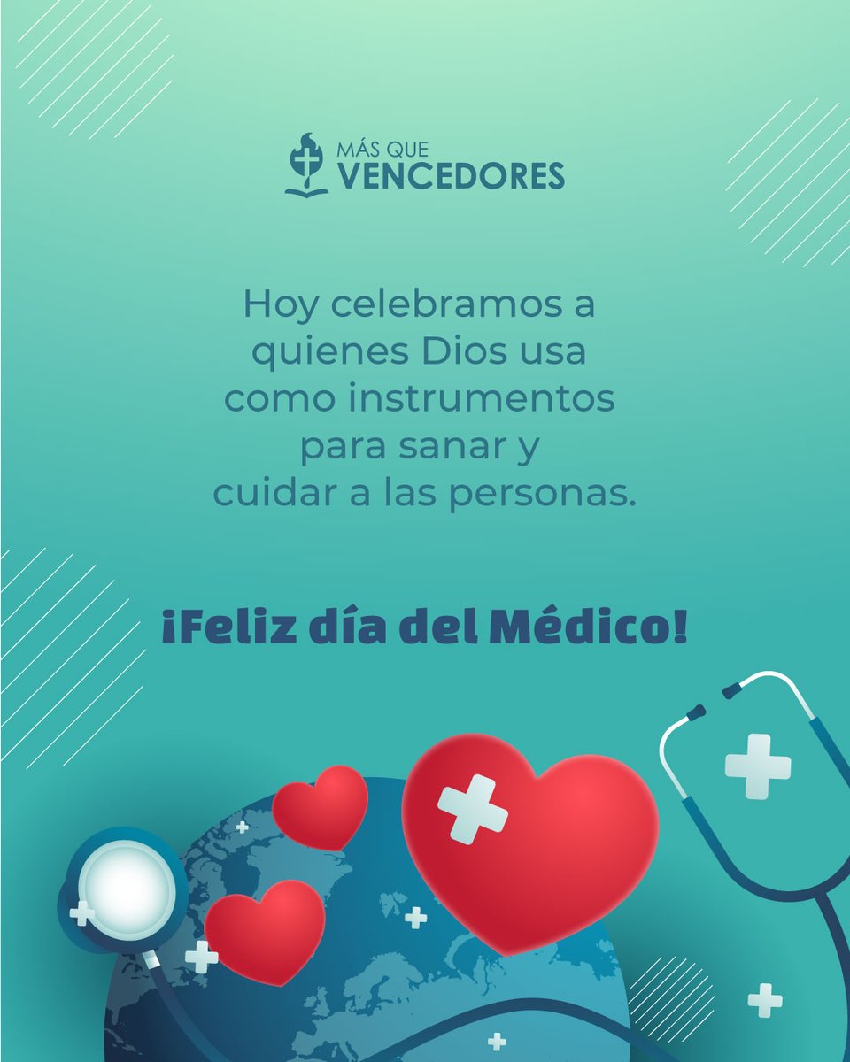 Mqvpy's tweet photo. 👨‍⚕️✨ ¡Feliz Día del Médico! ✨👩‍⚕️

Hoy celebramos y honramos a todos los médicos de nuestra congregación y de todo el país. 🩺 Su dedicación, pasión y compromiso no solo salvan vidas, sino que reflejan el amor y cuidado de Dios hacia los demás.

"Pero yo les daré salud y los curaré; los sanaré y les revelaré abundancia de paz y verdad."
📖 Jeremías 33:6
Gracias por ser instrumentos de sanidad y esperanza. 🙌 Que el Señor los fortalezca y los guíe siempre en cada consulta, cirugía y decisión que tomen.

¡Felicidades, médicos! ❤️

#DíaDelMédico #Gratitud #InstrumentosDeDios #SomosMQV #BendicionesEnTuVocación
