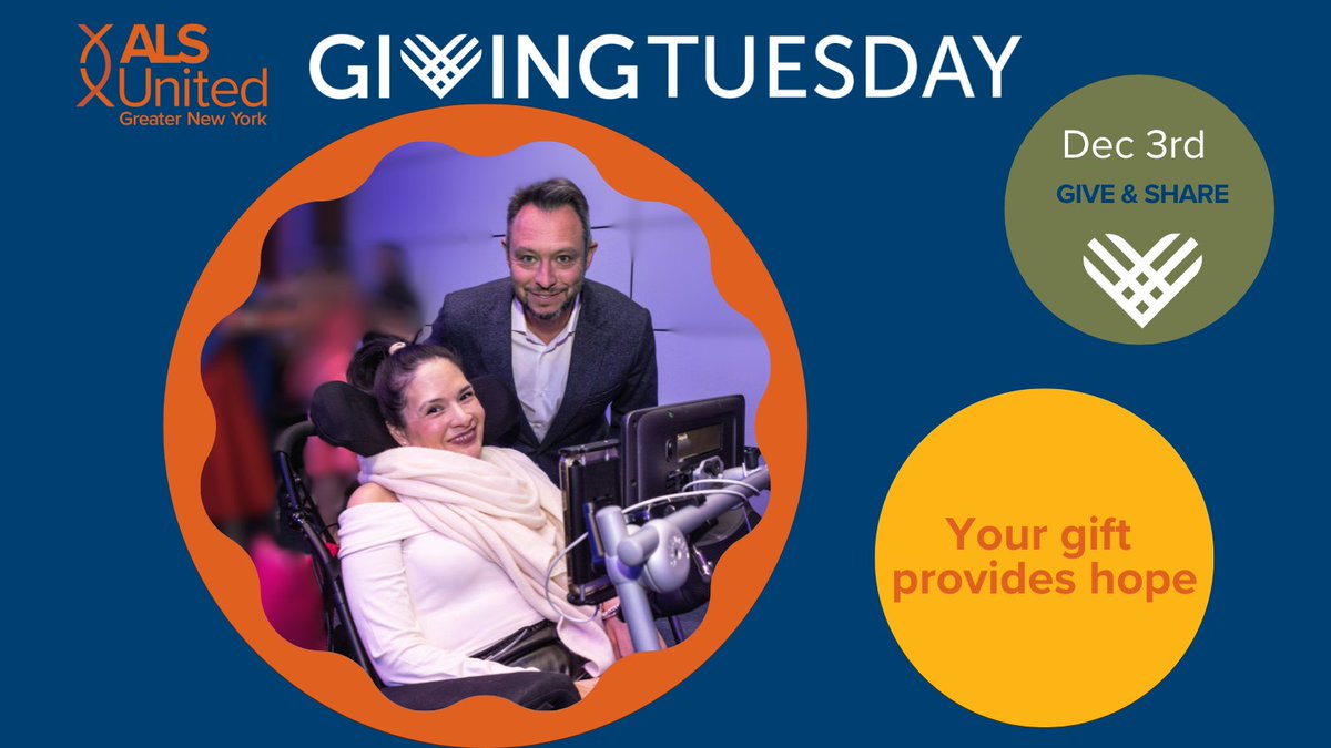 It’s GivingTuesday! All donations fuel critical research, local compassionate care, and our fight for a cure. Give &amp; Share today! Together, we can make a difference! Donate Now 📷 bit.ly/ALSUGNYGiveTues - After you give, tag 5 friends and challenge them to do the same! #ALS