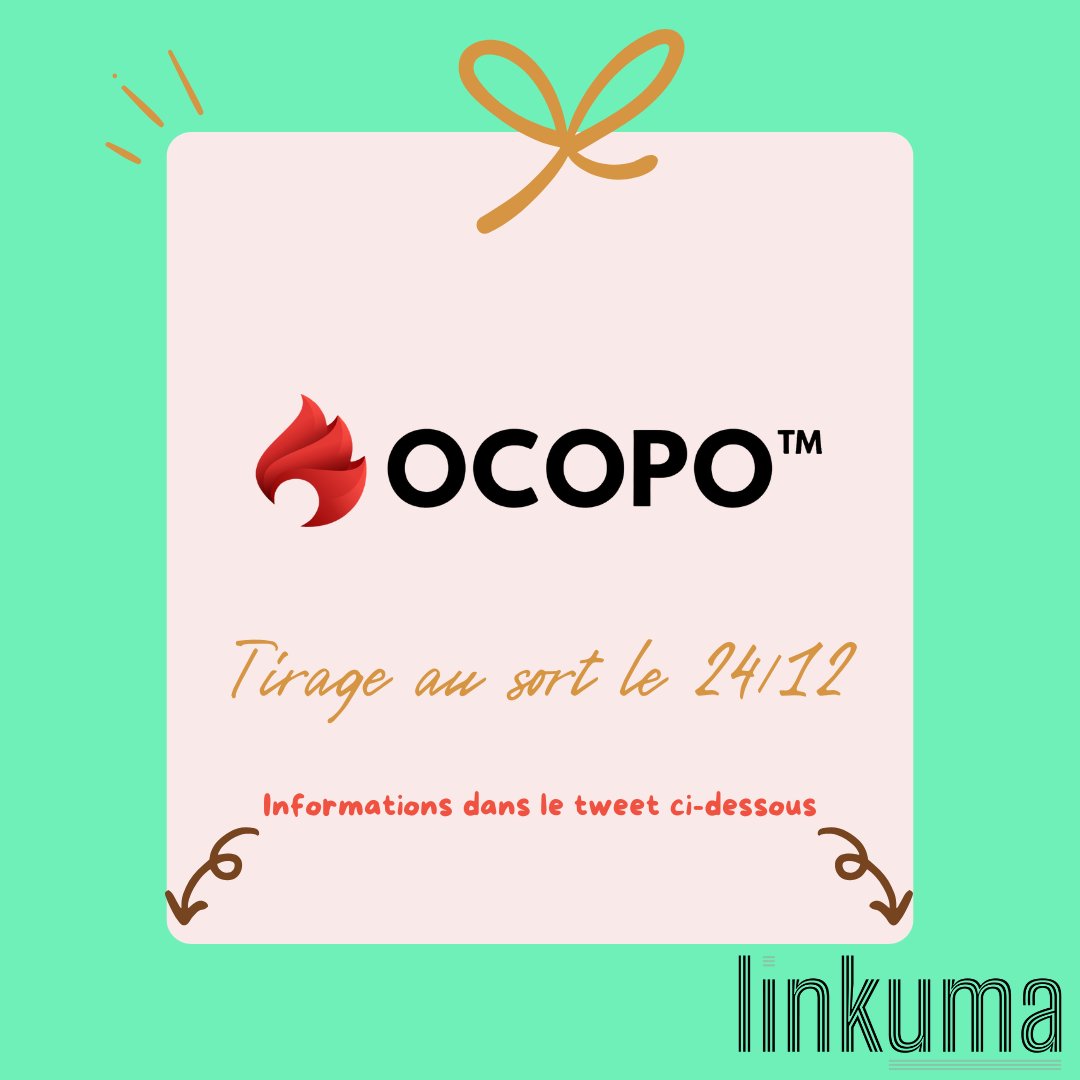 🎁Le mois des cadeaux 🎁

Une licence OCOPO Perso à gagner + 250€ de crédits Linkuma

👉 Pour jouer :  
🔹RT 
🔹Follow <a href="/Linkuma_off/">Linkuma</a> et <a href="/wpocopo/">OCOPO™ - A better WordPress</a> 

📅 Résultat le 24/12