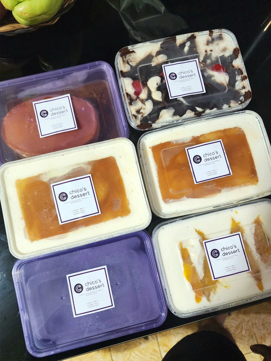 Batch 3 is Up! Satisfy your dessert dreams with our irresistible treats! From flans and ube halaya to creamy mango graham floats and ube graham de leche, we have something for every sweet tooth.

Place your order today and treat yourself to the sweetness you deserve! 💜💜💜