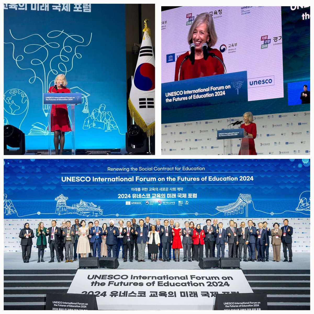 Honoured to attend the <a href="/UNESCO/">UNESCO 🏛️ #Education #Sciences #Culture 🇺🇳</a> Intl Forum on #FuturesOfEducation hosted by the Govt of the Republic of #Korea with NatCom @unescokreng Foresight to reimagine #education, to foster cooperation &amp; to envision its place on the post-2030 agenda. Join us: t.ly/08iaQ