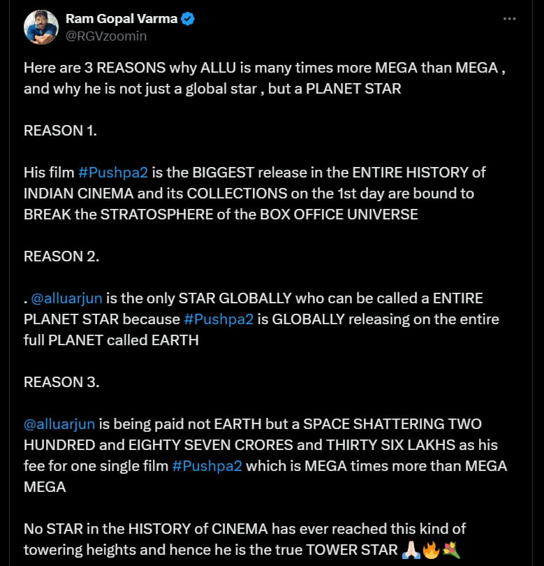 #RGV about #AlluArjun