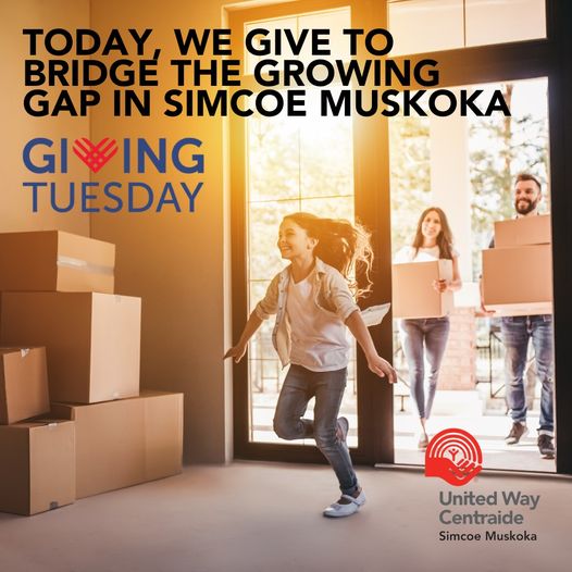 🌟 This #GivingTuesday, help United Way Simcoe Muskoka tackle poverty, homelessness, mental health, &amp; food insecurity. 💛 Every dollar stays local, supporting urgent relief, housing stability, &amp; systemic change. Together, we can #BridgeTheGap. Donate now: uwsimcoemuskoka.ca/give/