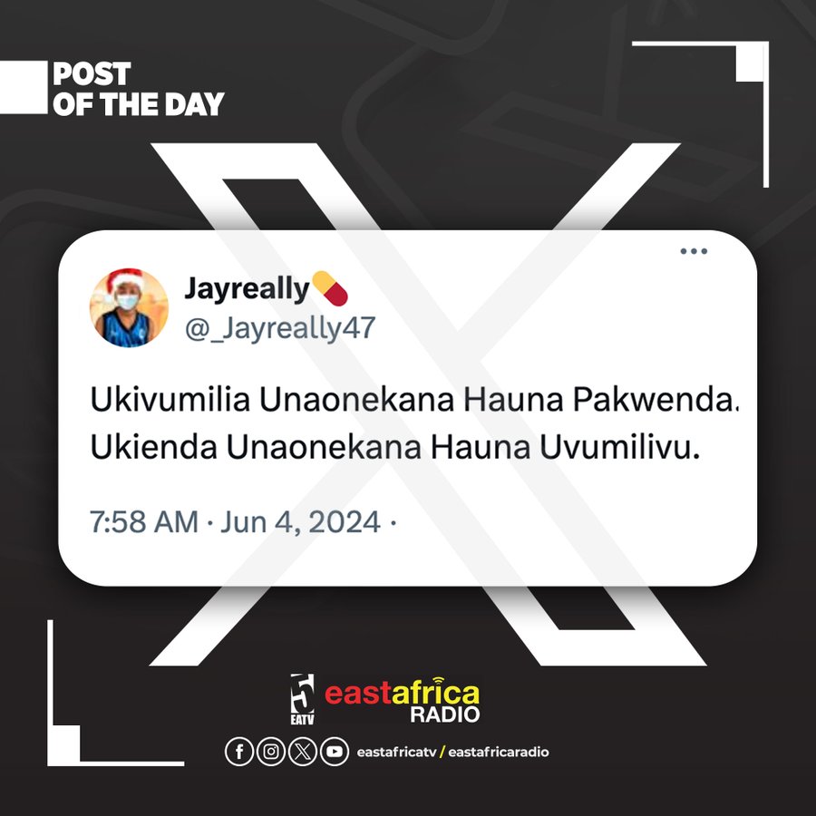 Wapwaa Jioni ya kupoa hii baada ya mitikasi ya siku nzima 🔥🔥🔥 

Nani sijamfollow humu ndani wakuu 🤔